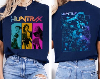 Huntrix T Shirt, Demon Hunters Shirt, Huntrix Girls T Shirt, Mira Rumi Joey Shirt, Demon Hunter Kids Shirt, Gift For Kpop Fan, Kpop Movie