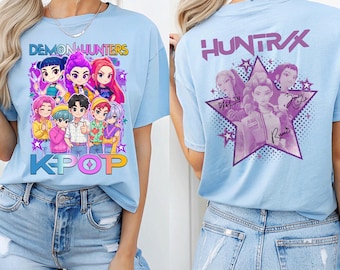 Huntrix T Shirt, Demon Hunters Shirt, Huntrix Girls T Shirt, Mira Rumi Joey Shirt, Demon Hunter Kids Shirt, Gift For Kpop Fan, Kpop Movie