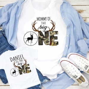 Deer Birthday Shirt, Personalized Birthday Shirt, Camo Deer Birthday Shirt Boy, Birthday Shirt, Birthday Tee, Dee Hunting Birthday D233