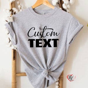 Custom Photo Shirt: Personalized Image or Text, Family Gift Tee