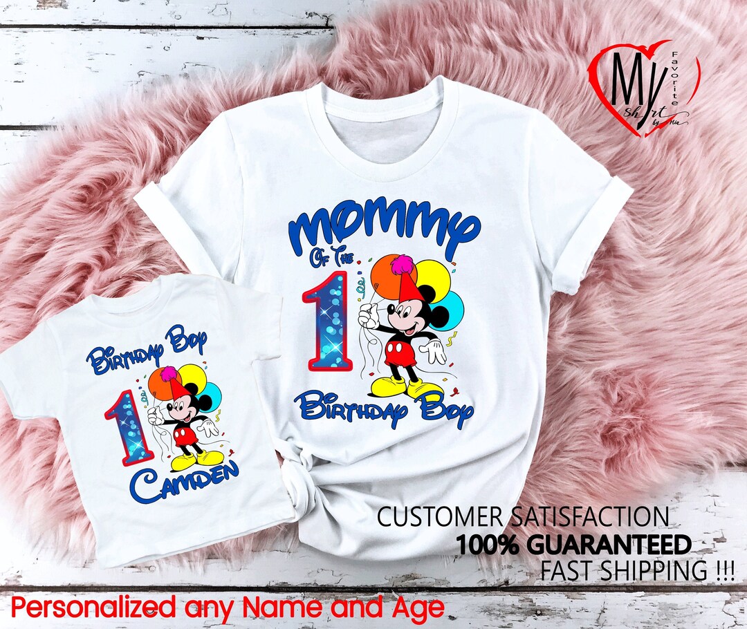 Mickey Birthday, Mickey Name Age, Mickey Family Shirts, Mickey Custom T