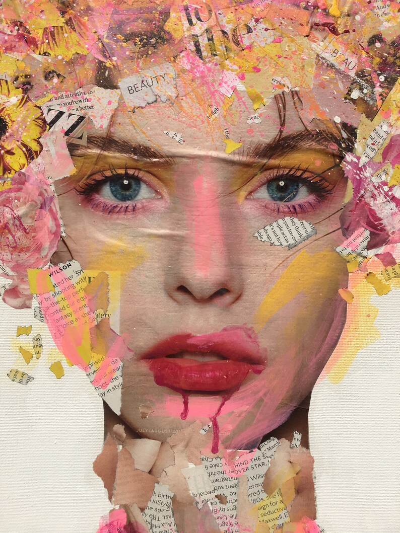 Mixed Media Painting Etsy