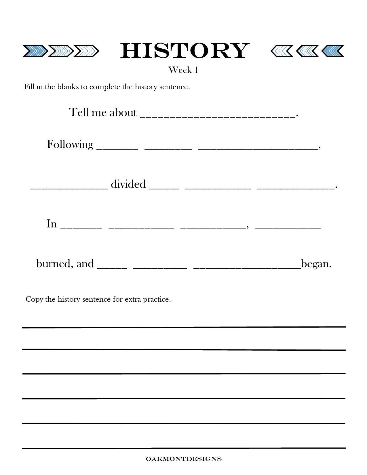 cycle 2 history worksheets etsy