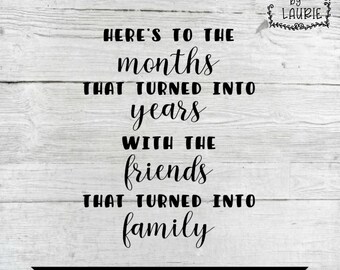 Family Friends Svg Etsy