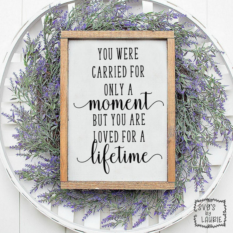 Download Miscarriage SVG Baby Memorial SVG Angel Quote svg Loss | Etsy