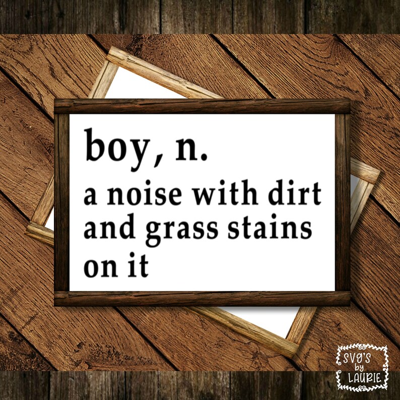 Boy Definition SVG Baby Boy SVG Nursery SVG Miracle Svg Etsy