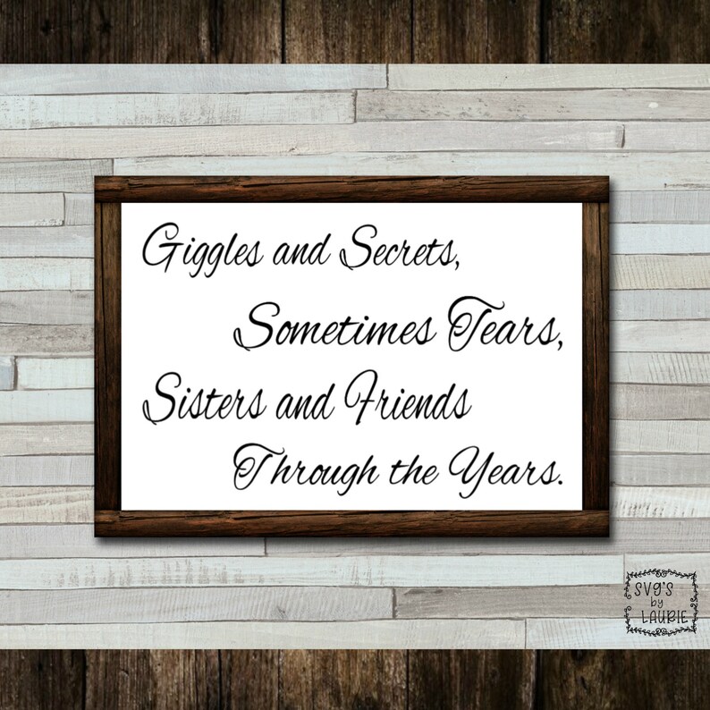 Download Sister SVG Friends SVG Best Friends SVG Sisters quote | Etsy