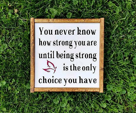 Strong is the Only Choice SVG Faith SVG Inspirational SVG | Etsy