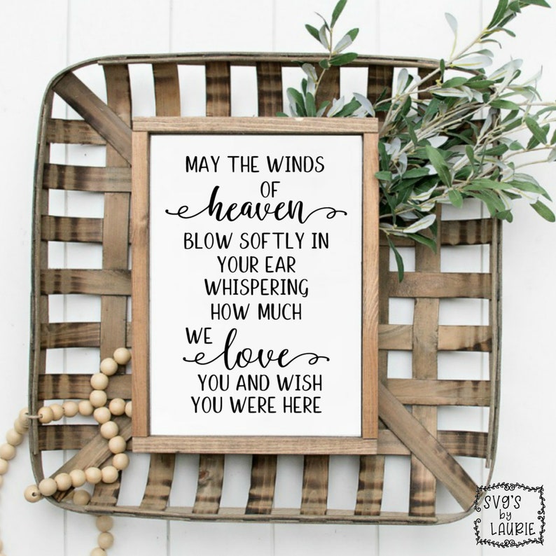 Download Heaven SVG Loving Memory SVG Angel Quote SVG Sympathy | Etsy