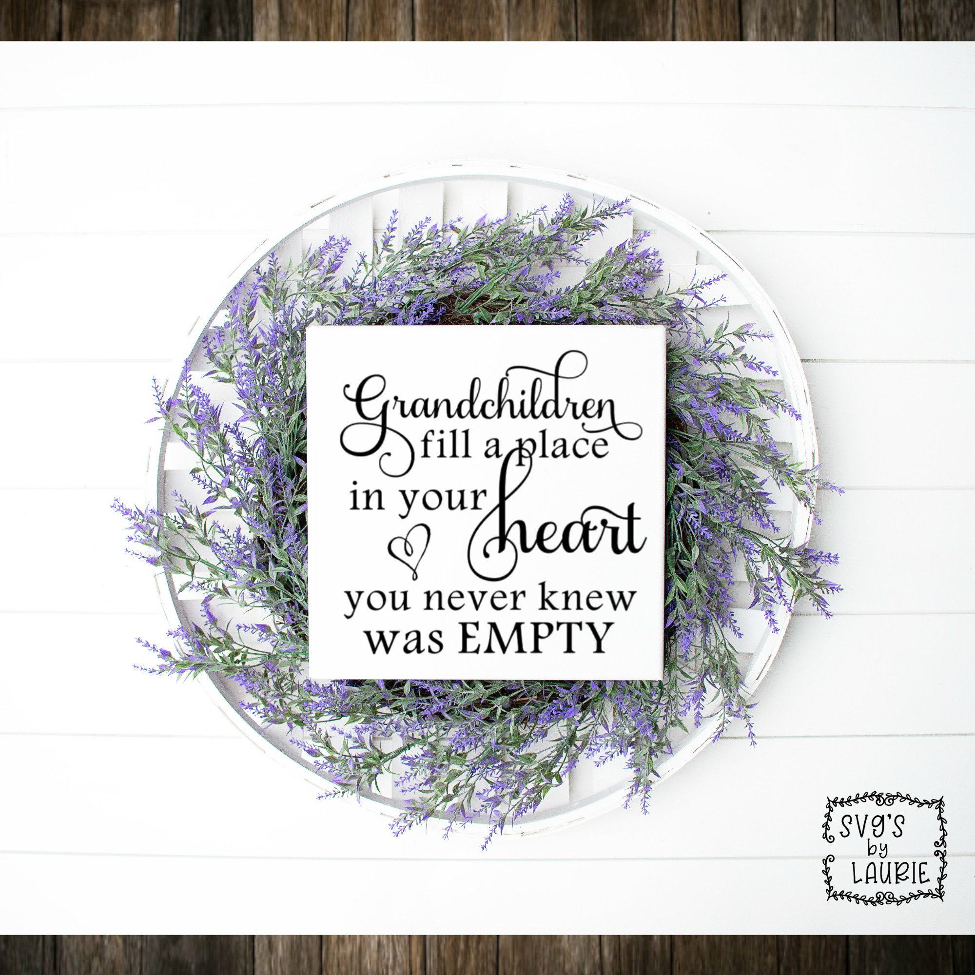 Grandchildren Fill a Place in Hearts SVG grandparents SVG - Etsy Canada