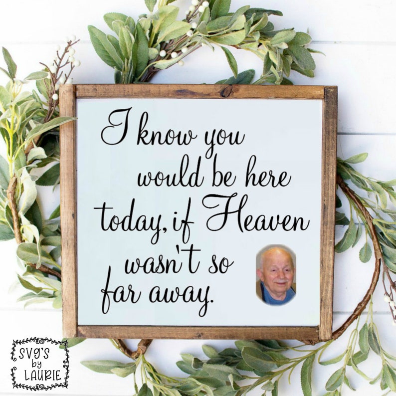 If Heaven Wasn T So Far Away Quotes If heaven wasn't so far away SVG Loving Memory SVG | Etsy