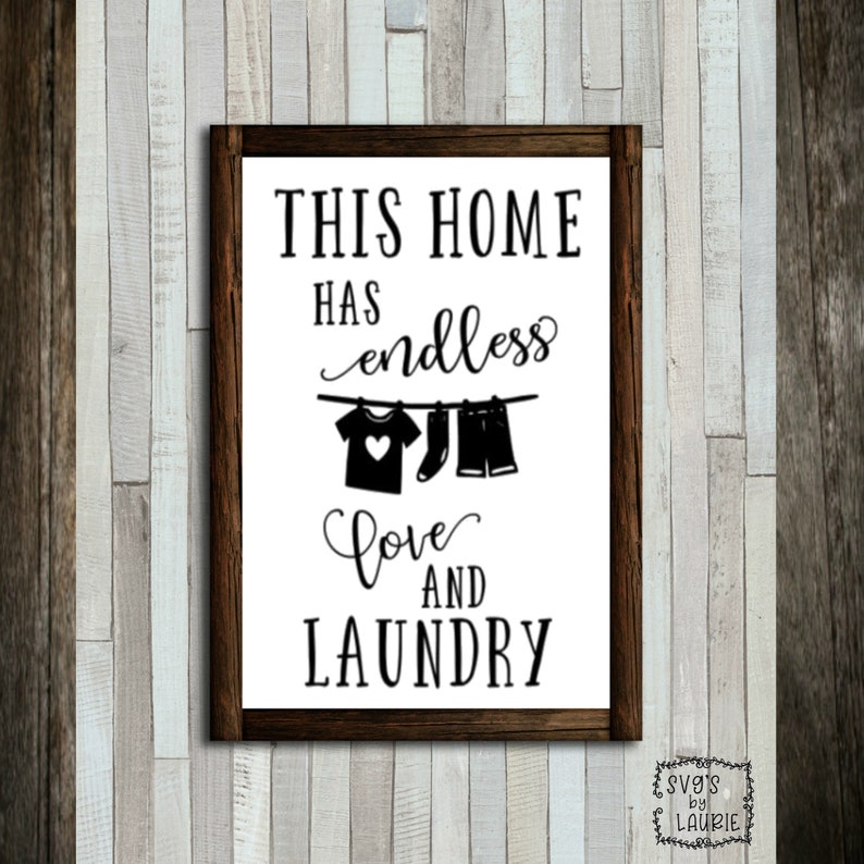 This Home Has Endless Love and Laundry SVG Laundry SVG - Etsy