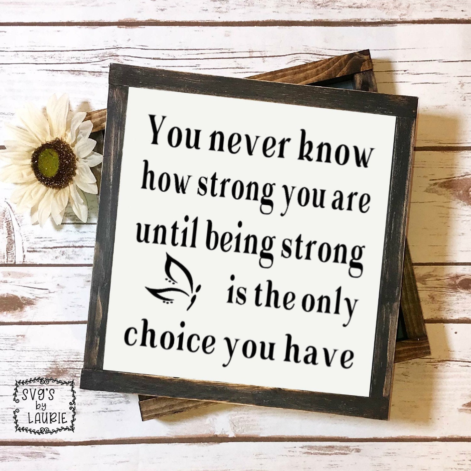 Strong is the Only Choice SVG Faith SVG Inspirational SVG | Etsy