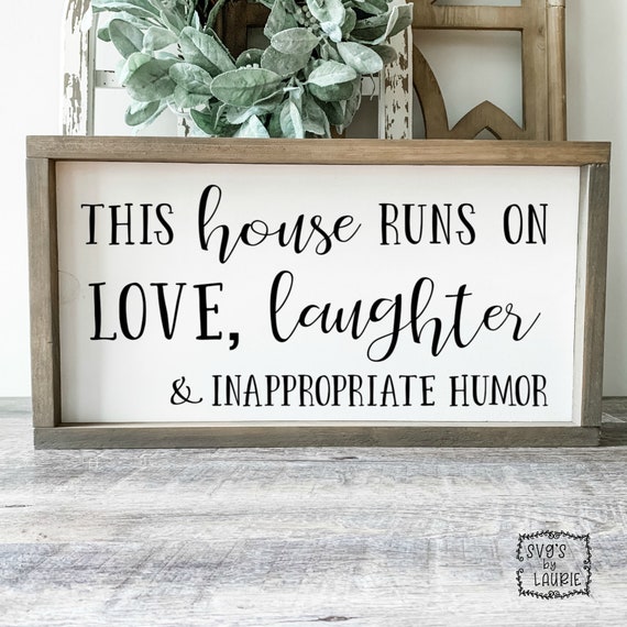 This House Runs On Love Svg Family Svg Adoption Svg Etsy