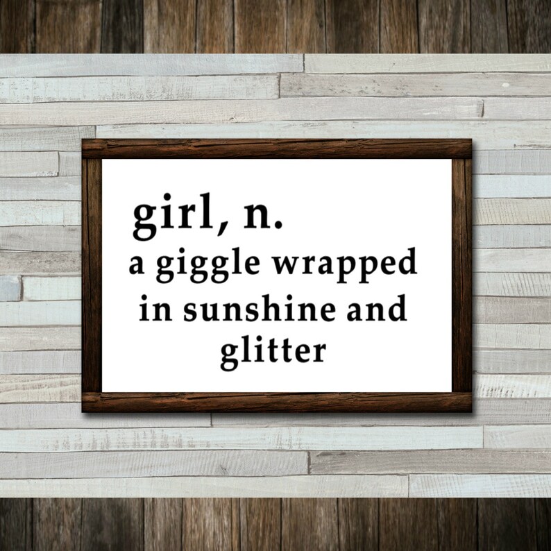 Girl definition SVG Baby girl SVG Nursery SVG Miracle Etsy