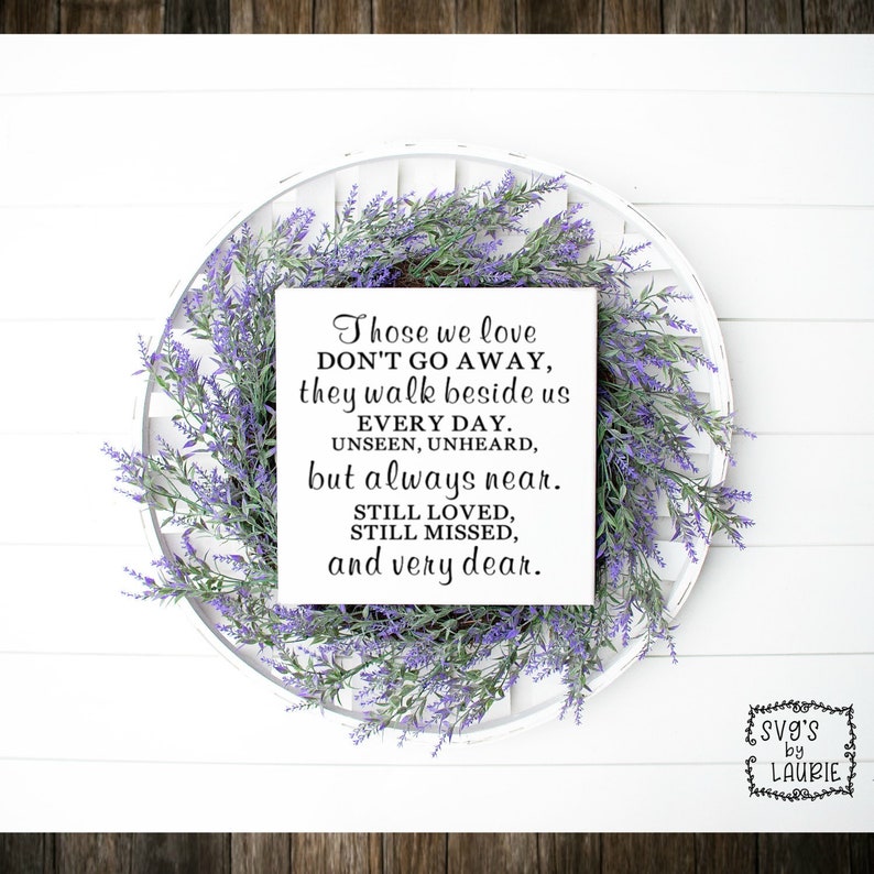 Download Those we love SVG Loving Memory SVG Angel Quote svg | Etsy