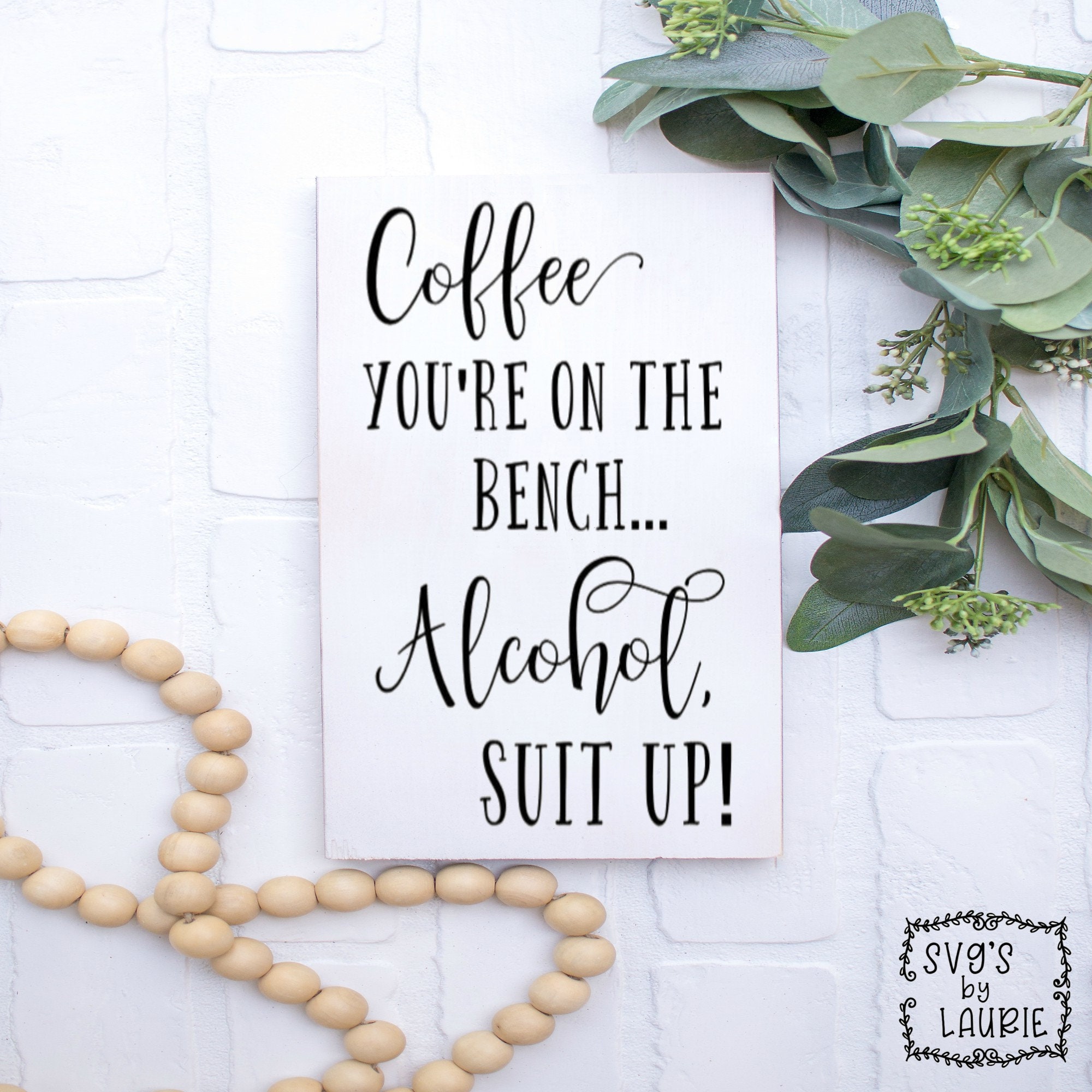 Funny Coffee Vs Alcohol Magnet – 'Coffee, You're On The Bench. Alcohol, Suit Up' – Novelty Fridge Magnet, Humor Decor