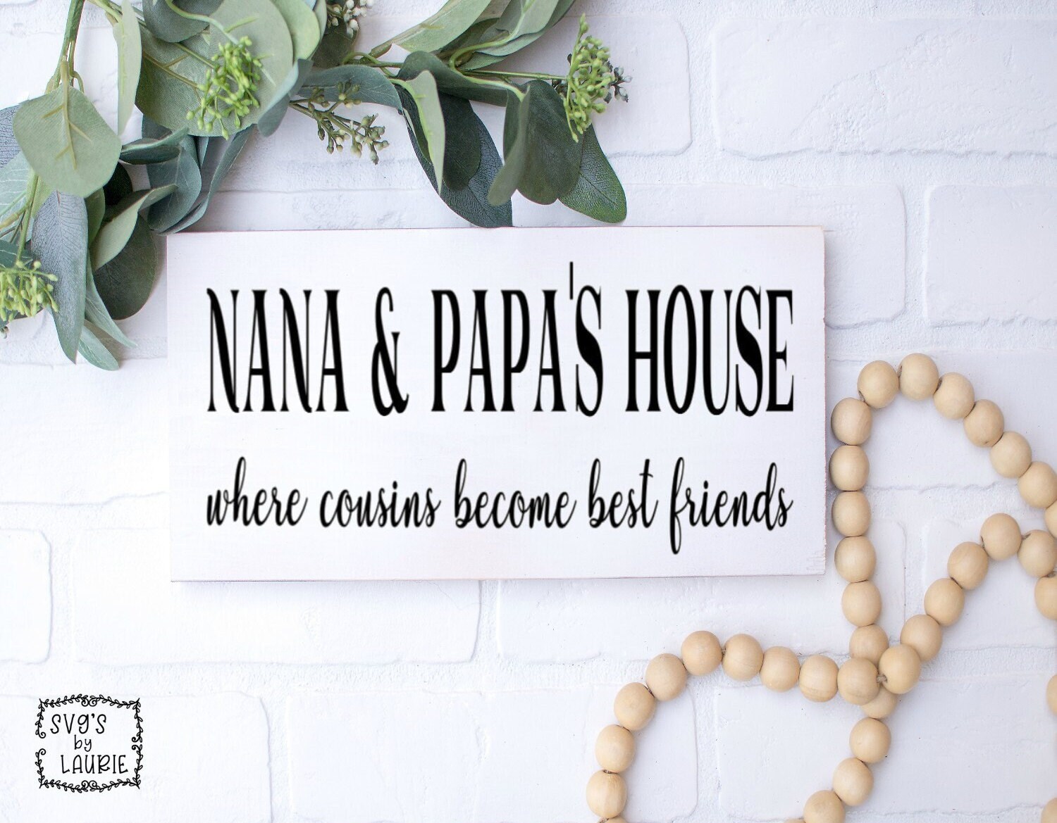 Nana & Papas where cousins become best friends  SVG - Grandparents SVG -  Home SVG -  Grandma svg - Children svg - Family svg -  Kids svg