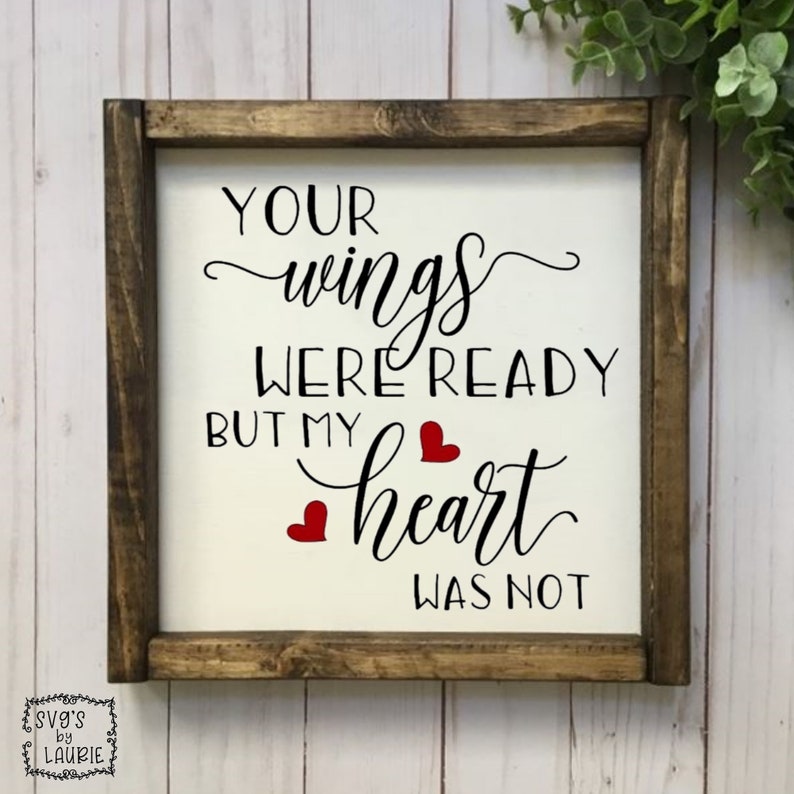 Download Your wings were ready SVG Loving Memory SVG Angel Quote | Etsy