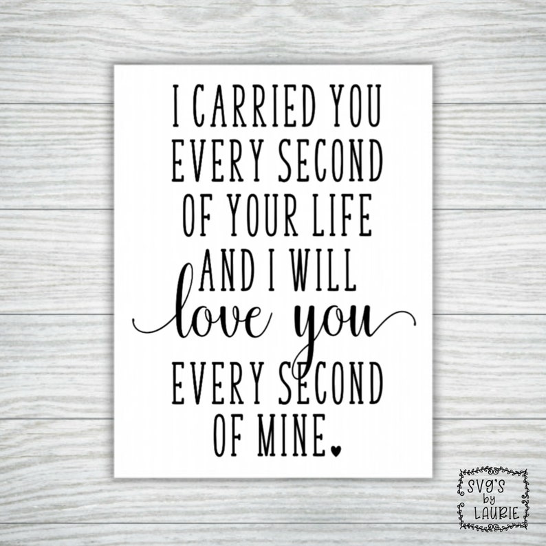 Download Miscarriage SVG I carried you SVG Baby Memorial SVG | Etsy