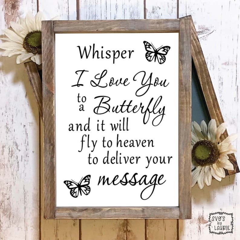 Download Whisper I love you to a butterfly SVG Butterfly SVG Loving ...