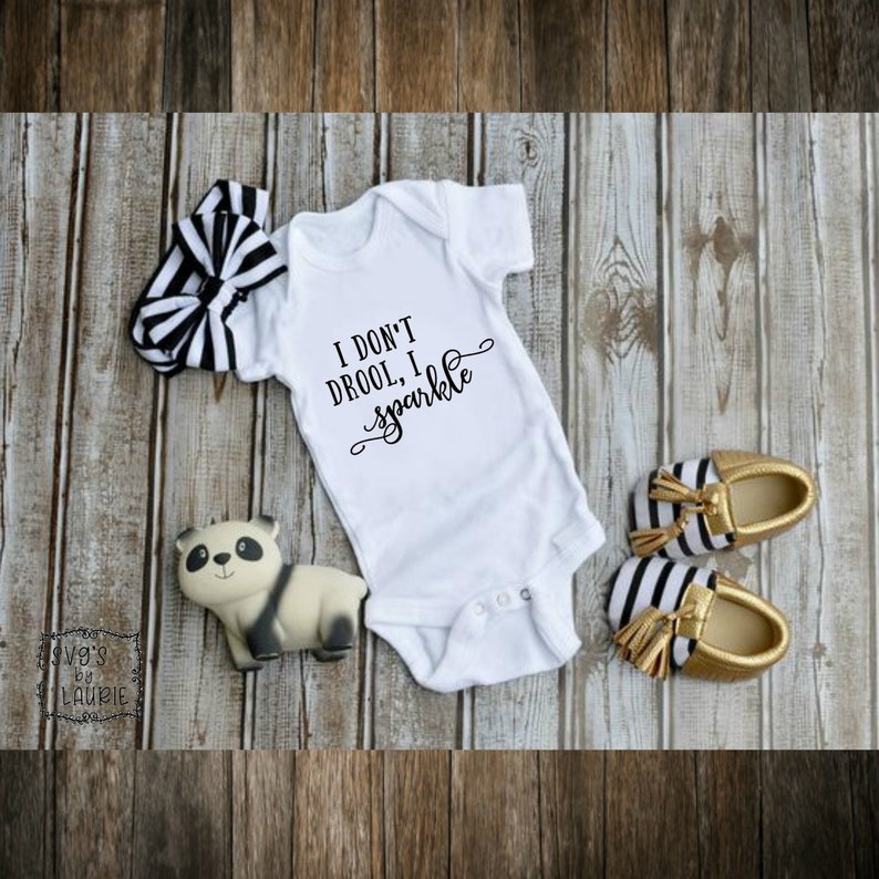 Download I don't drool SVG Onesie SVG Bib SVG Baby svg Baby | Etsy
