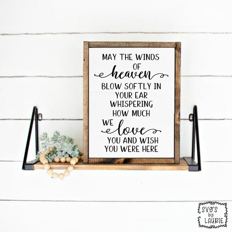Download Heaven SVG Loving Memory SVG Angel Quote SVG Sympathy | Etsy