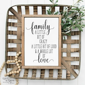 Family a little bit of crazy SVG - Family SVG - Adoption SVG - Blended Family svg -  Kids svg - Home svg - Life svg - Love of family