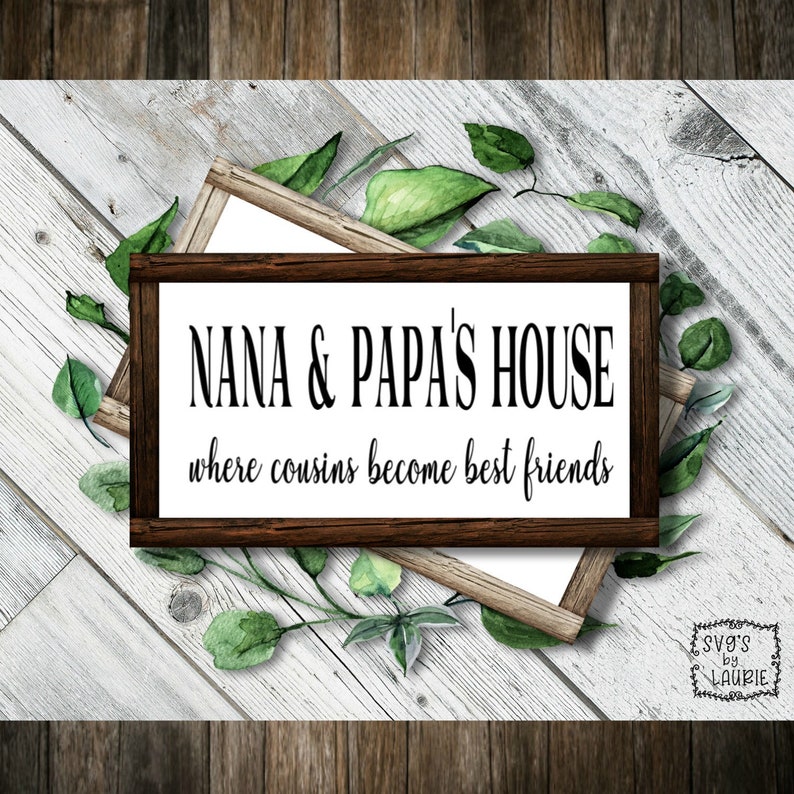 Download Nana & Papas where cousins become best friends SVG | Etsy