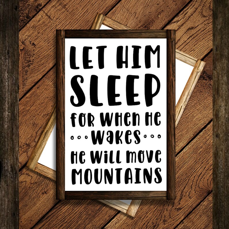 Download Let him sleep SVG Baby boy SVG Nursery SVG Miracle svg | Etsy