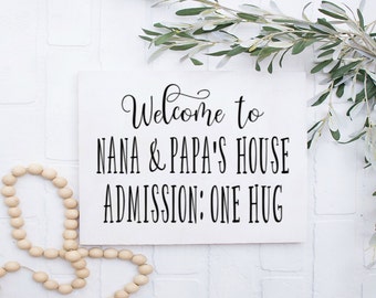 Welcome to Nana & Papa's House SVG -  Grandparents SVG - Grandmas House svg -Home SVG -  Grandma svg - Children svg - Family svg -  Kids svg