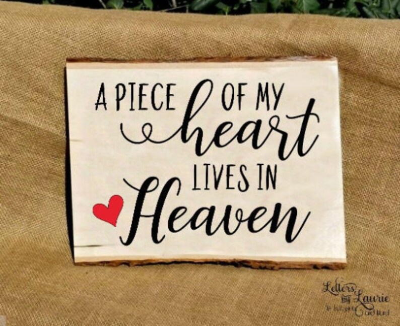 Download A piece of my heart lives in heaven SVG Loving Memory | Etsy
