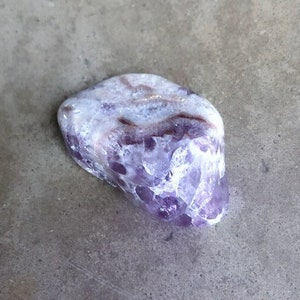 Chevron Amethyst Tumbled