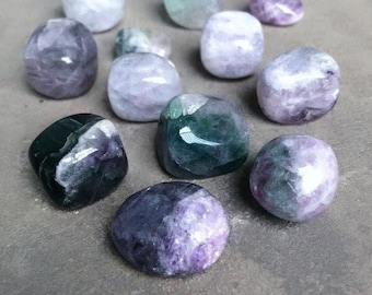Rainbow Fluorite Tumbled Crystal