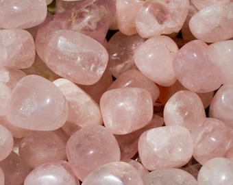 Rosenquarz Trommelstein