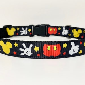 Mickey Mouse - Small/Medium/Large - Handmade Dog Collar