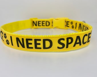 I Need Space - Small/Medium/Large - Handmade Dog Collar