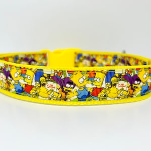 The Simpsons - Small/Medium/Large - Handmade Dog Collar