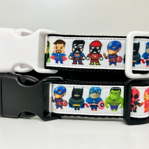 Ungeteilte Superhelden - Small/Medium/Large - Handgefertigtes Hundehalsband