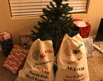 Personalized Santa Sacks