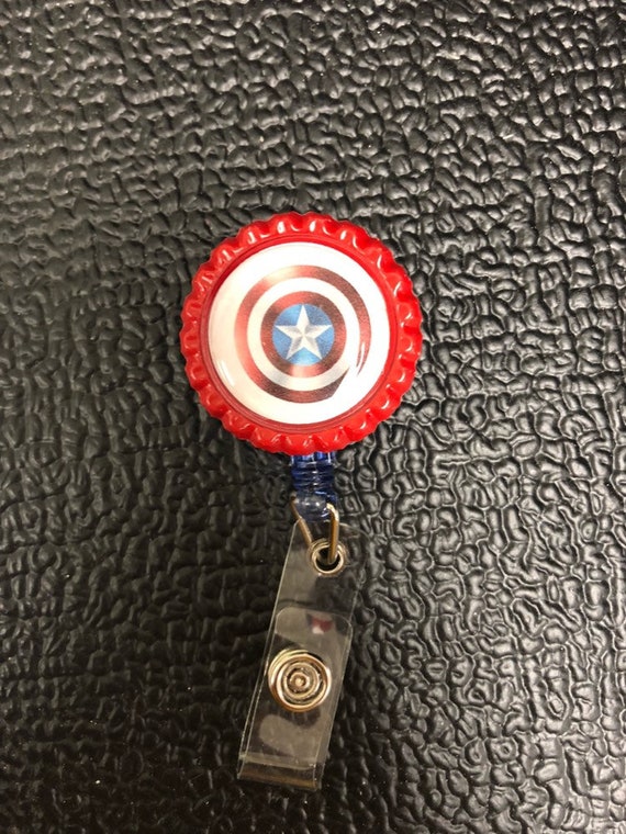 Captain America Id Badge Holder Retractable 
