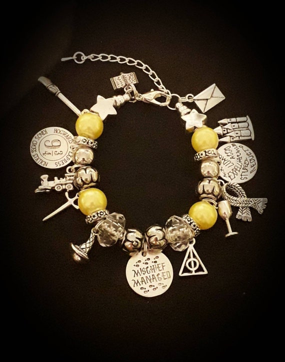Harry Potter Inspired Rolo//Belcher Chain Necklace And Earrings Set Mischief Managed Fan Gift