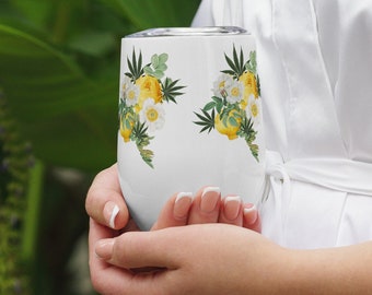 Vaso de marihuana, regalo para chica fumeta, regalo de Navidad para ella, regalo de marihuana, vaso de vino, taza de café