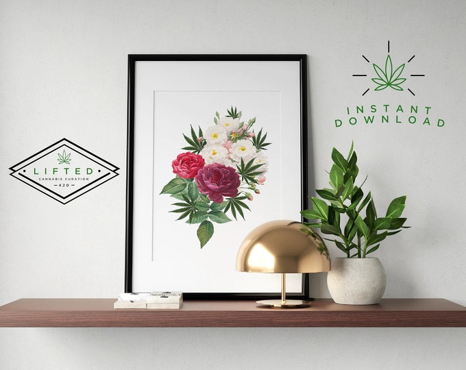 Marijuana Wall Art Cannabis Wall Art Print Weed Decor 8x10 - Etsy