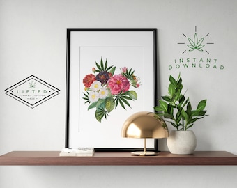 Stoner Home Decor, Marijuanna Wall Art, Cannabiss Decor, Instant Download Printable, Stoner Art, Gift for Stoner, Stoner Poster
