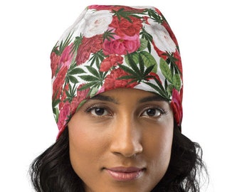 Marijuana Beanie, Cannabis Beanie, Stoner Beanie