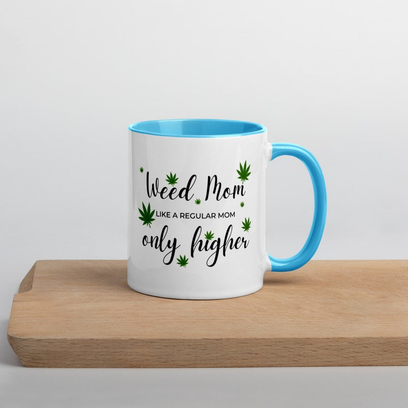 Stoner Mom, Weed Mom Stoner Gift for Her, Gift for Her, Cannabis Essential Coffee Mug, Marijuana, Flower and Coffee, Birthday Gift, Cannabis image 6
