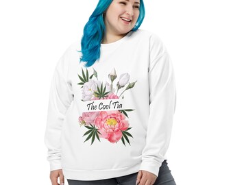 Cool Tia Sweatshirt, Cool Auntie Sweater, Stoner Girl Clothes, Weed Clothing, Aunt Gift, Stoner Gift