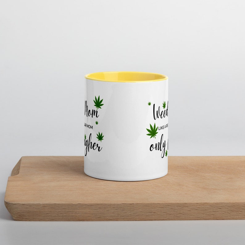 Stoner Mom, Weed Mom Stoner Gift for Her, Gift for Her, Cannabis Essential Coffee Mug, Marijuana, Flower and Coffee, Birthday Gift, Cannabis image 7