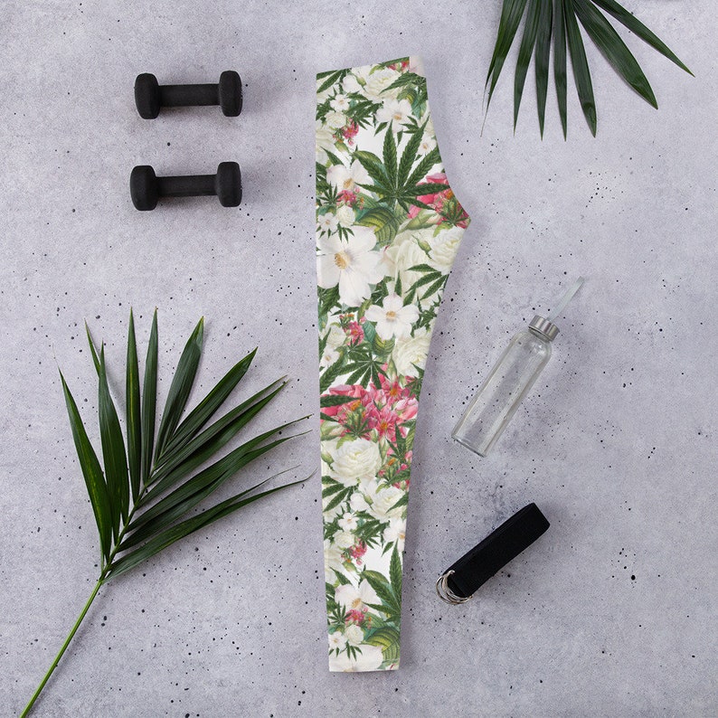 Cannabis Gift for Her Stoner Gift for Her Leggings for Women Stoner Aesthetic Stoner Girl Gift Stoner Girl Clothing Weed Leggings